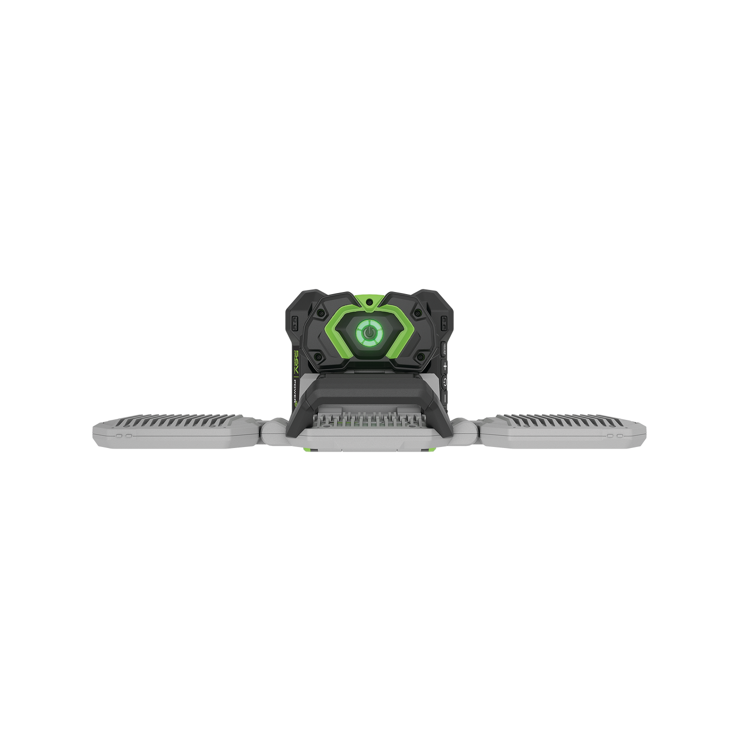 Compact portable power area light with foldable LED panels for versatile outdoor and home improvement tool use
