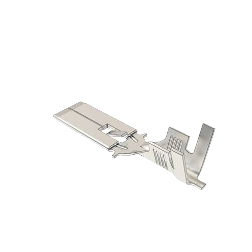 Metal electrical connector terminal with angled design for secure wiring in tools and home improvement projects