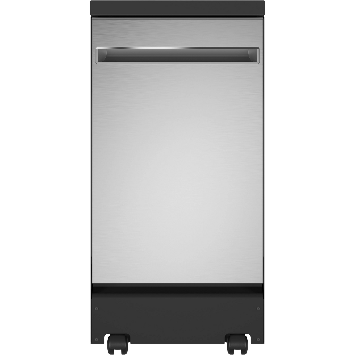 GE® ENERGY STAR® 18" Stainless Steel Interior Portable Dishwasher with Sanitize Cycle