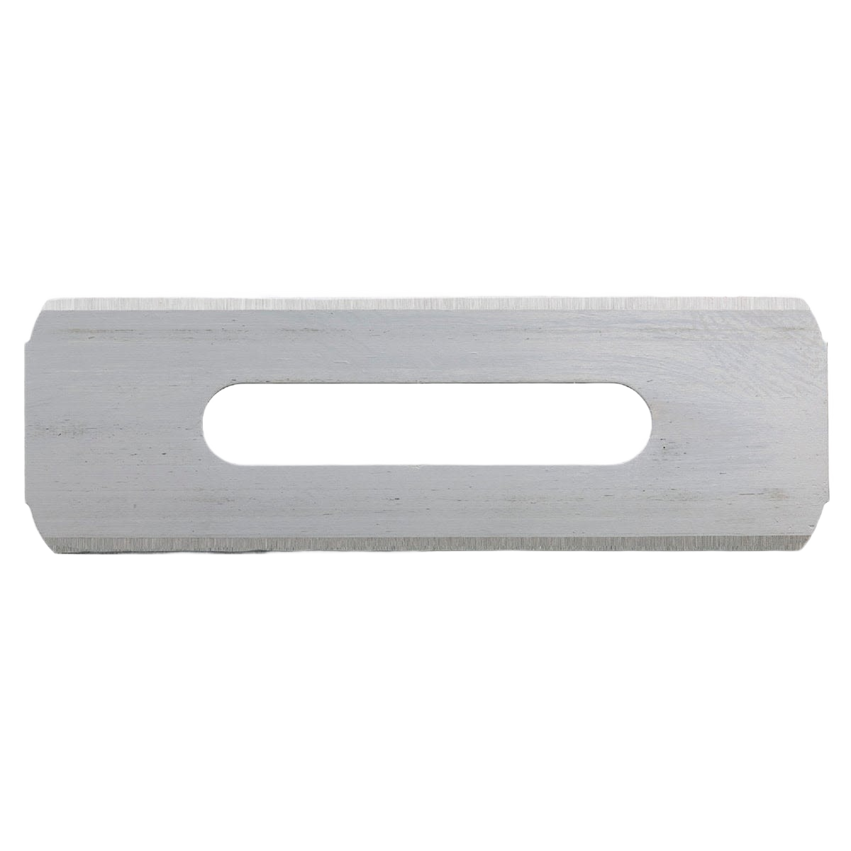 Double-edged metal utility blade with central slot for cutting tools in woodworking and home improvement collections under $50