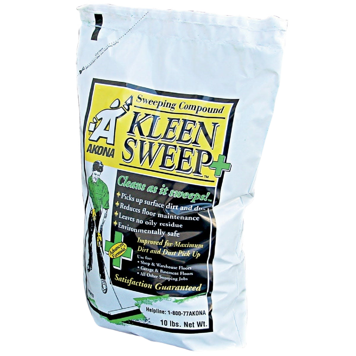 Bag of Kleen Sweep sweeping compound for effective floor cleaning in cleaning supplies and home improvement collections
