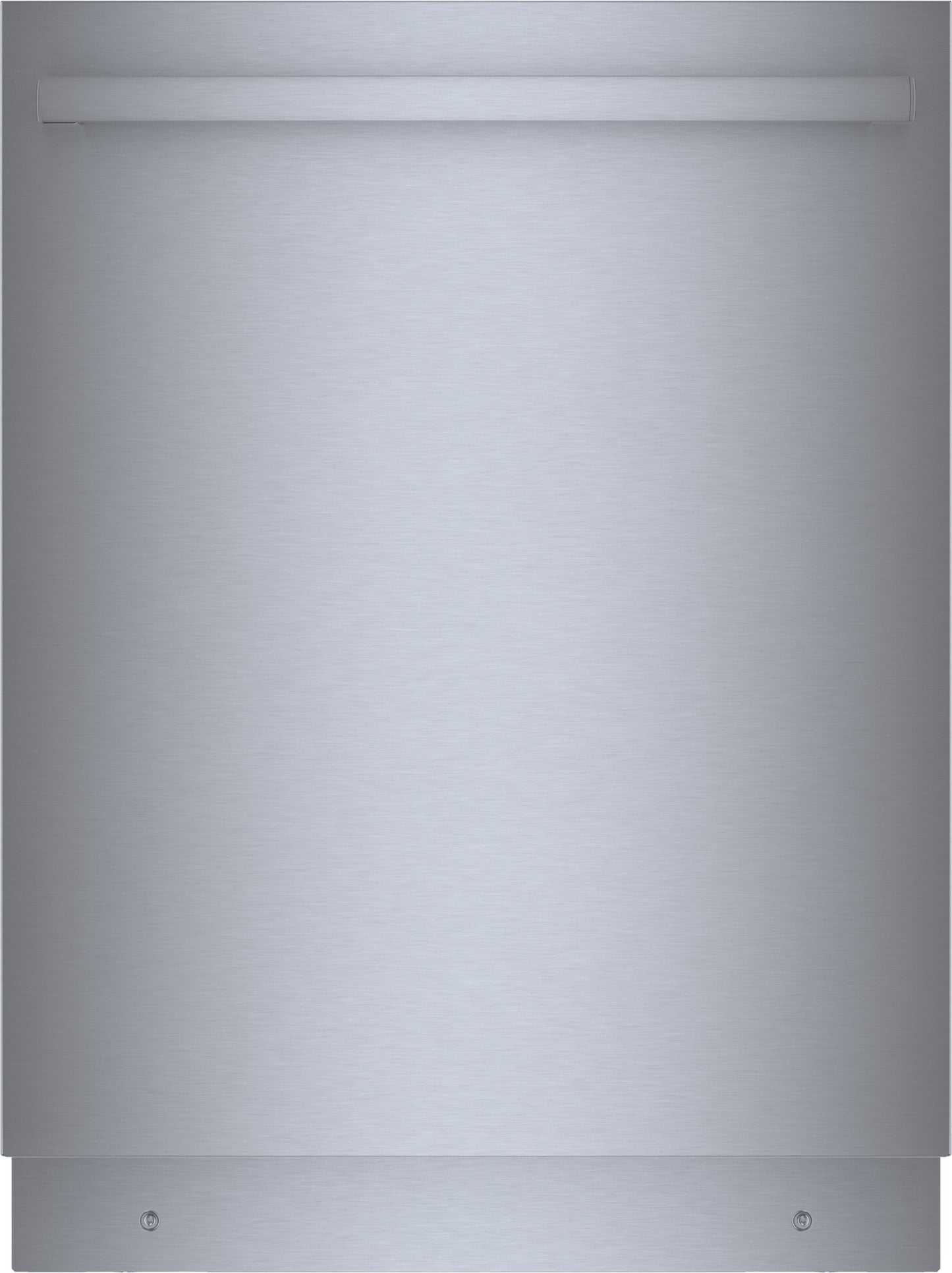 Front view of a sleek stainless steel dishwasher with modern handle from Bosch in Kitchen & Kitchenware collection