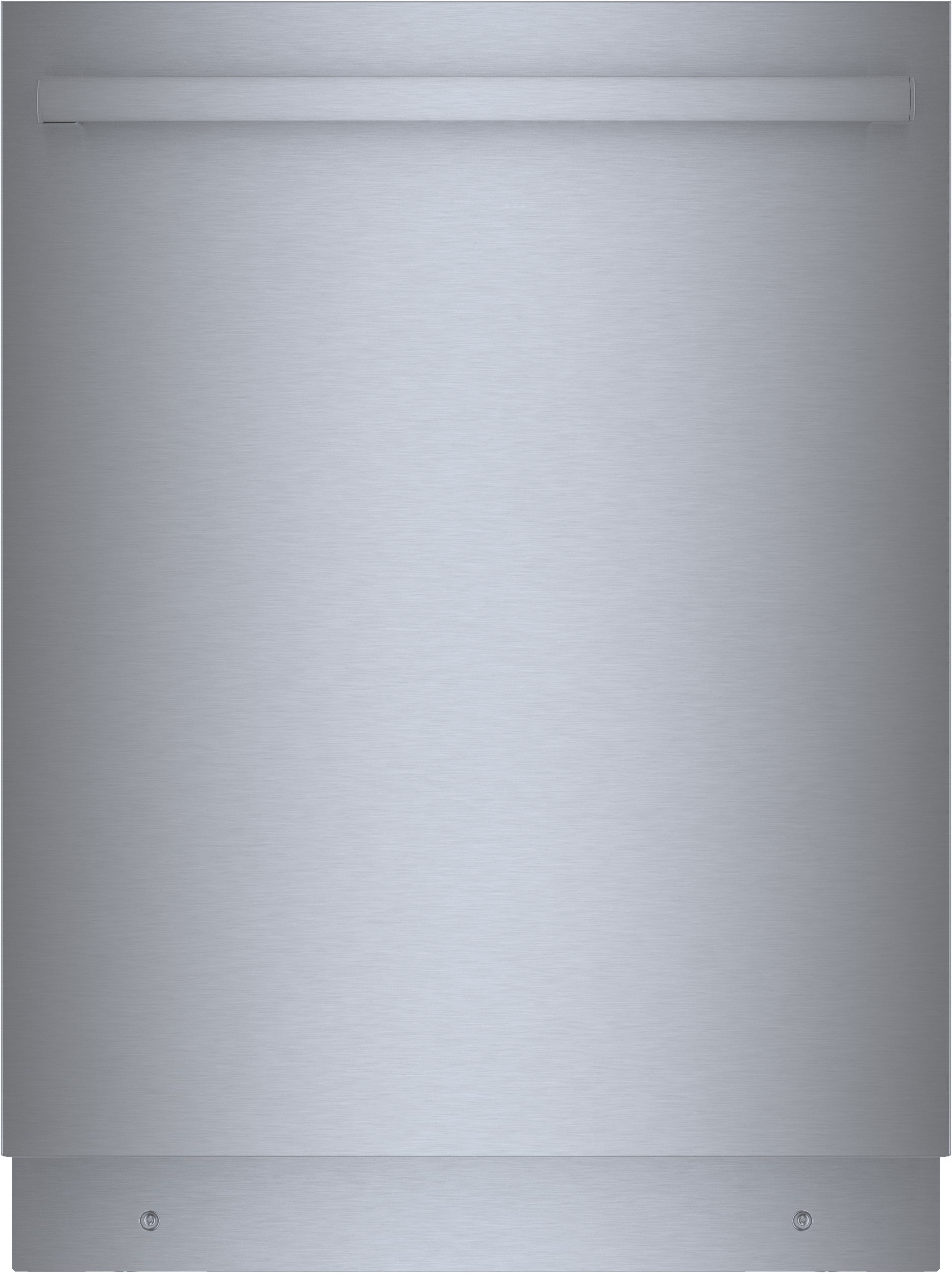 Front view of a sleek stainless steel dishwasher with modern handle from Bosch in Kitchen & Kitchenware collection