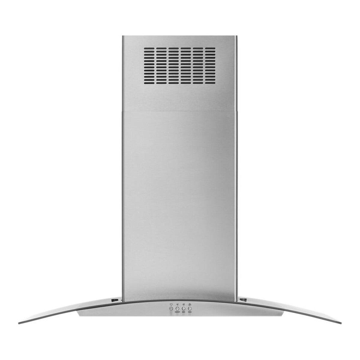 36" Curved Glass Island Mount Range Hood