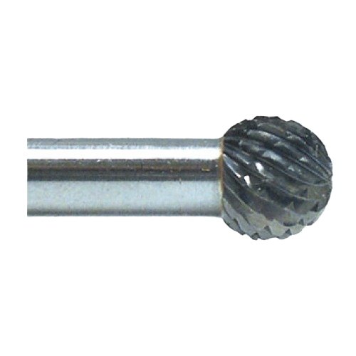 Precision ground ball carbide rotary burr for detailed metalworking in power tool accessories and home improvement collections
