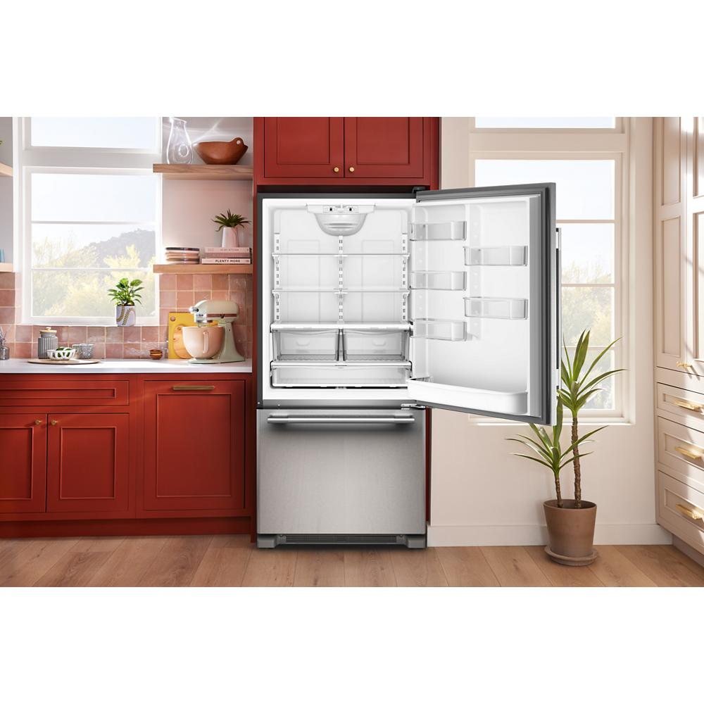 22 Cu. Ft. 33-Inch Standard-Depth Bottom Mount Refrigerator with Right Door Swing