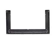 Black metal wall bracket vent extension for microwave ventilation in kitchen appliance parts and accessories collection