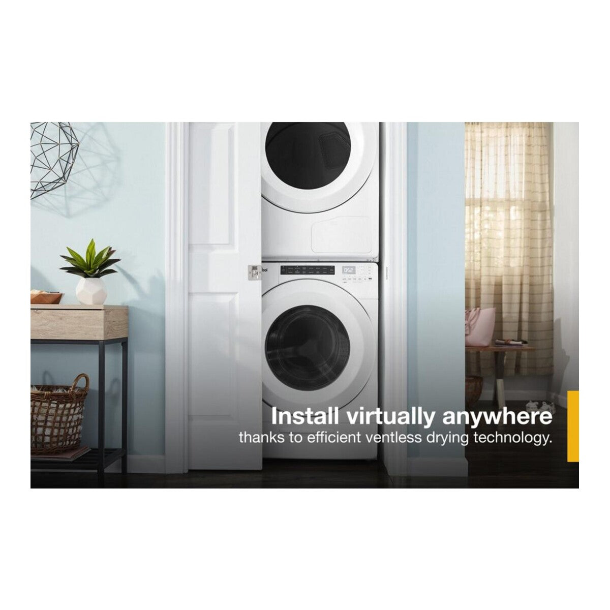 7.4 cu.ft Front Load Heat Pump Dryer with Intiutitive Touch Controls, Advanced Moisture Sensing