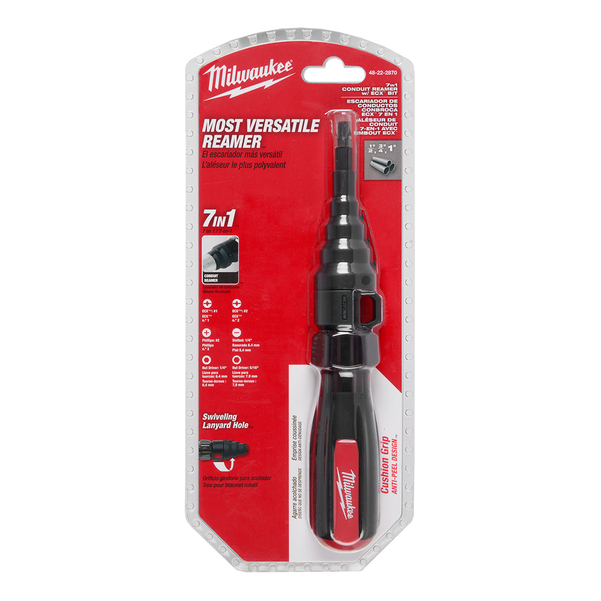 Milwaukee 7in1 Conduit Reamer w/ ECX™ Bit