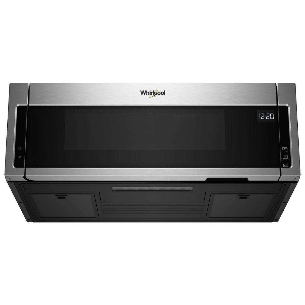 Stainless steel low profile microwave with digital clock and built-in vent in Microwaves and Kitchen & Kitchenware collections
