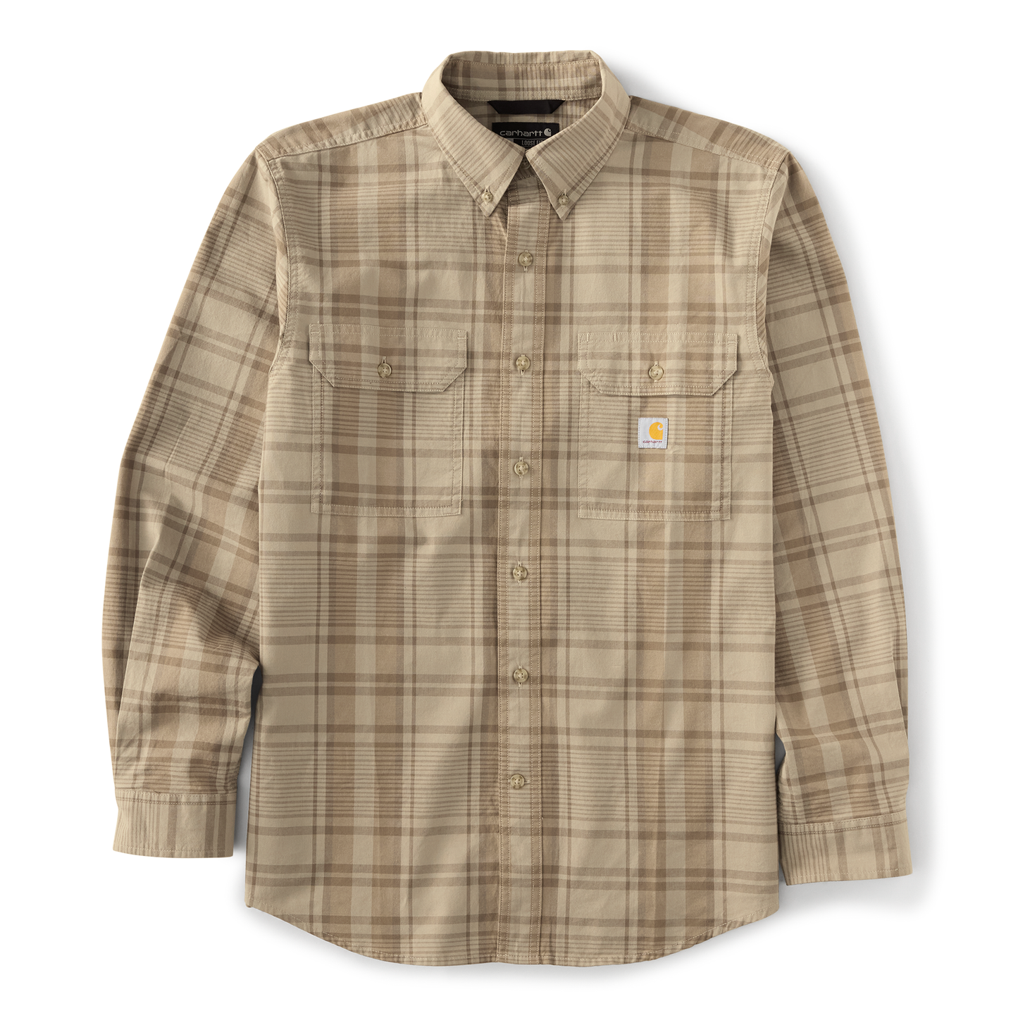 Carhartt Men's Fort Loose Long Sleeve Plaid Shirt