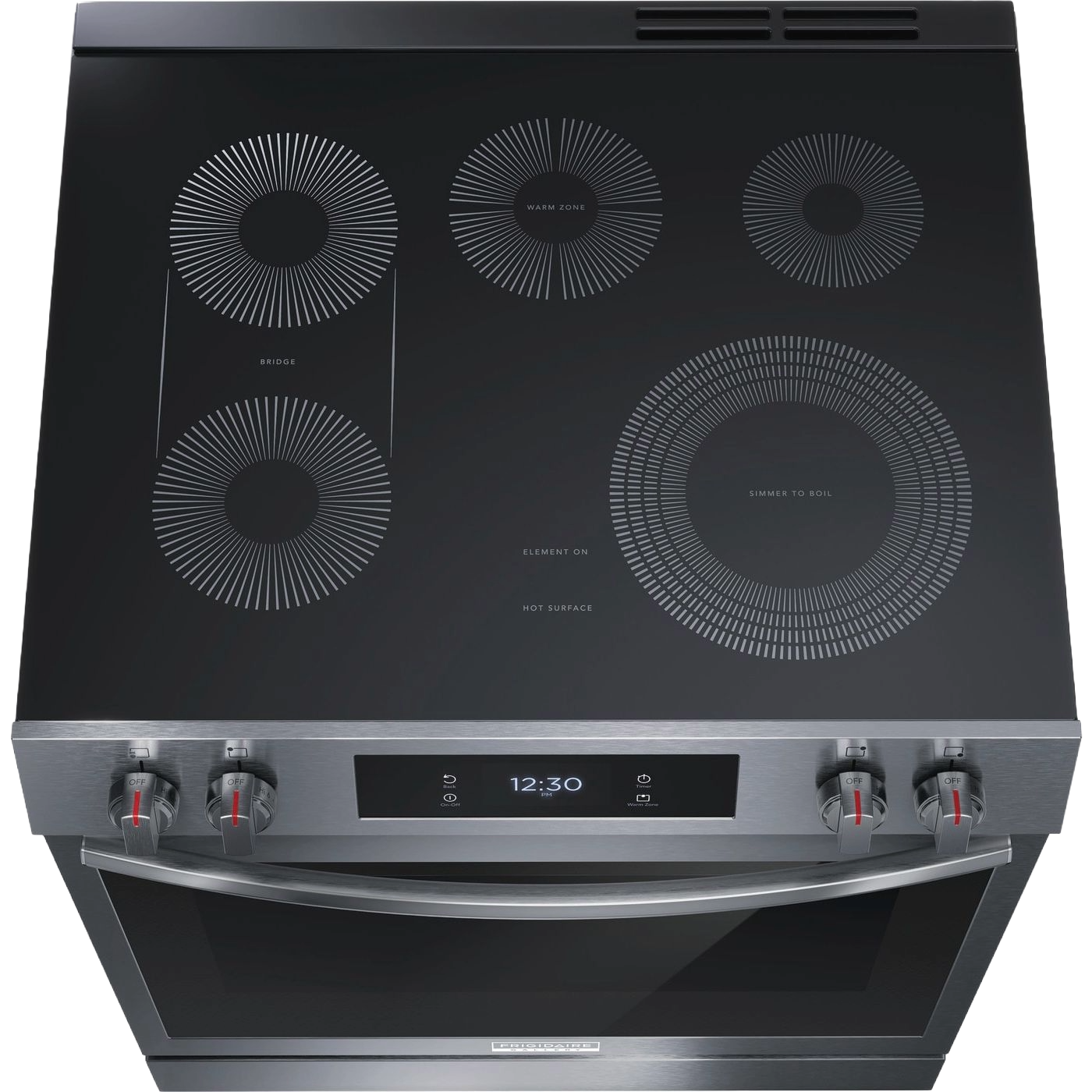 30" Front Control Electric Range with Total Convection