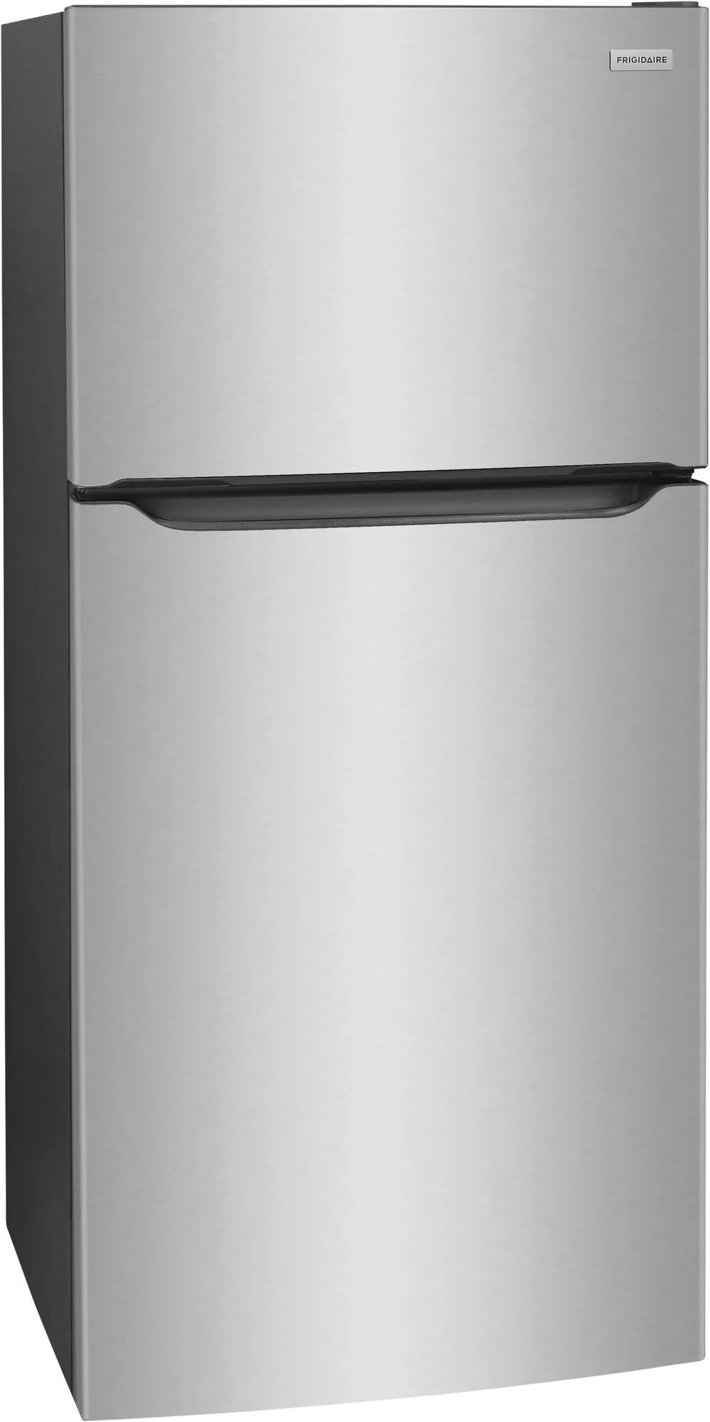 stainless steel top freezer refrigerator with recessed handle in refrigerators and appliances collection