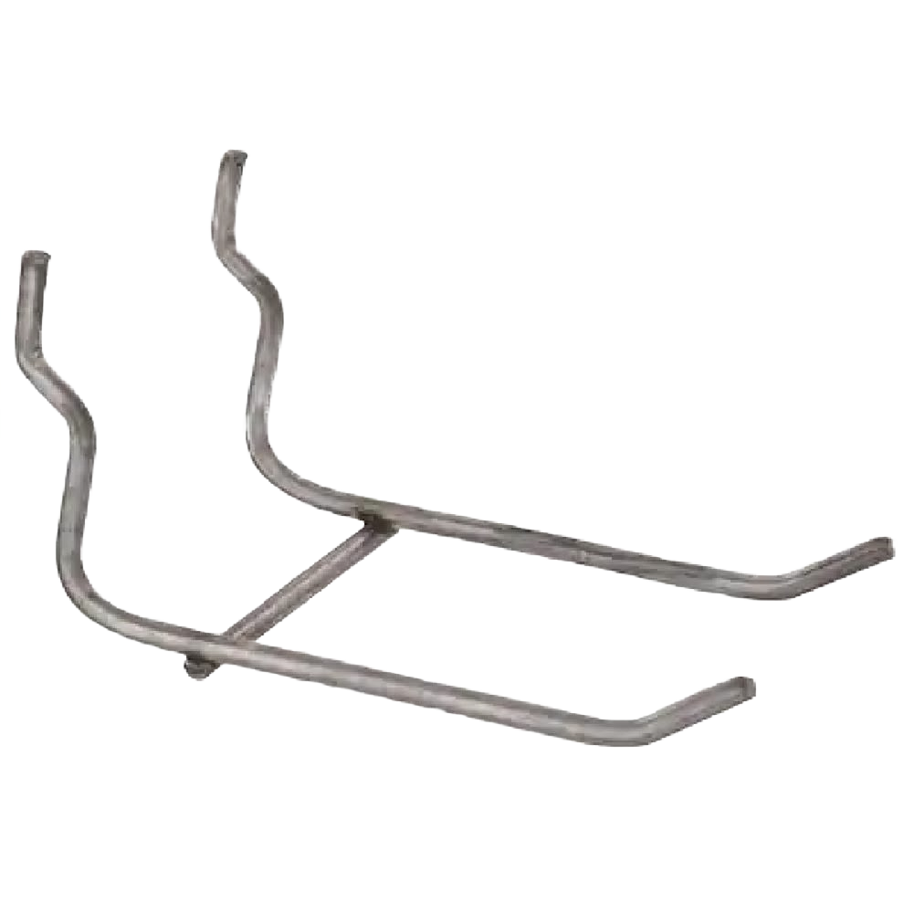 Zinc-plated double peg hook for garage and workshop storage in hardware and organization under $50