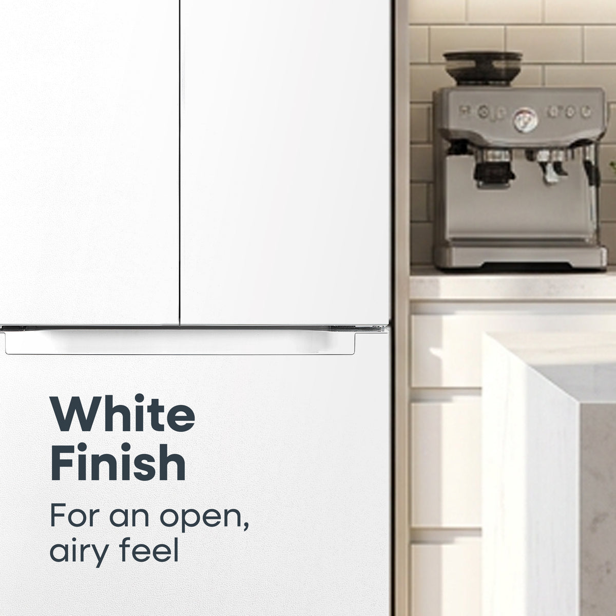Element Electronics 18.4 cu. ft. French Door Refrigerator - White, ENERGY STAR (ERFD19CGCW)