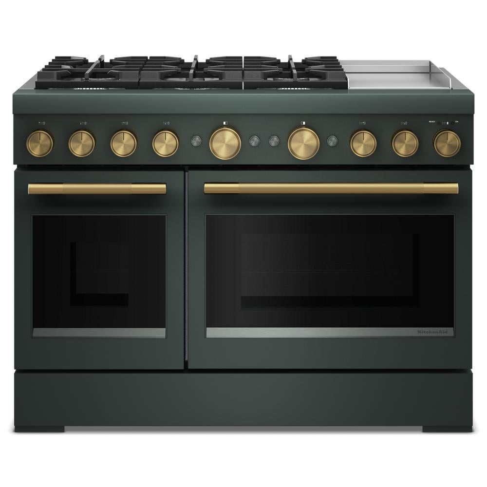 48-Inch 6 Burner Commercial-Style Dual Fuel Range with Griddle