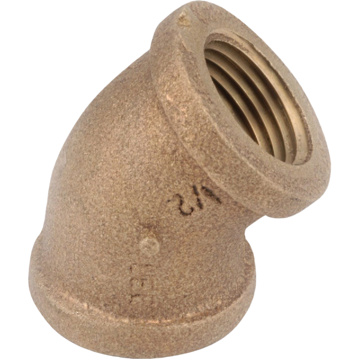 Red brass threaded 45-degree elbow fitting for plumbing in Pipes & Fittings and Under $50 home improvement collections