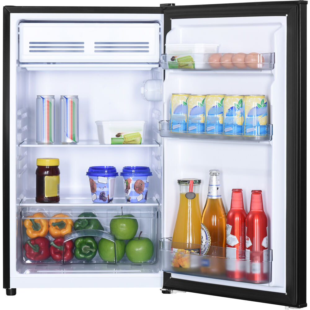 4.4 CuFt. Refrigerator, Push Button Defrost, Full Width Freezer Section