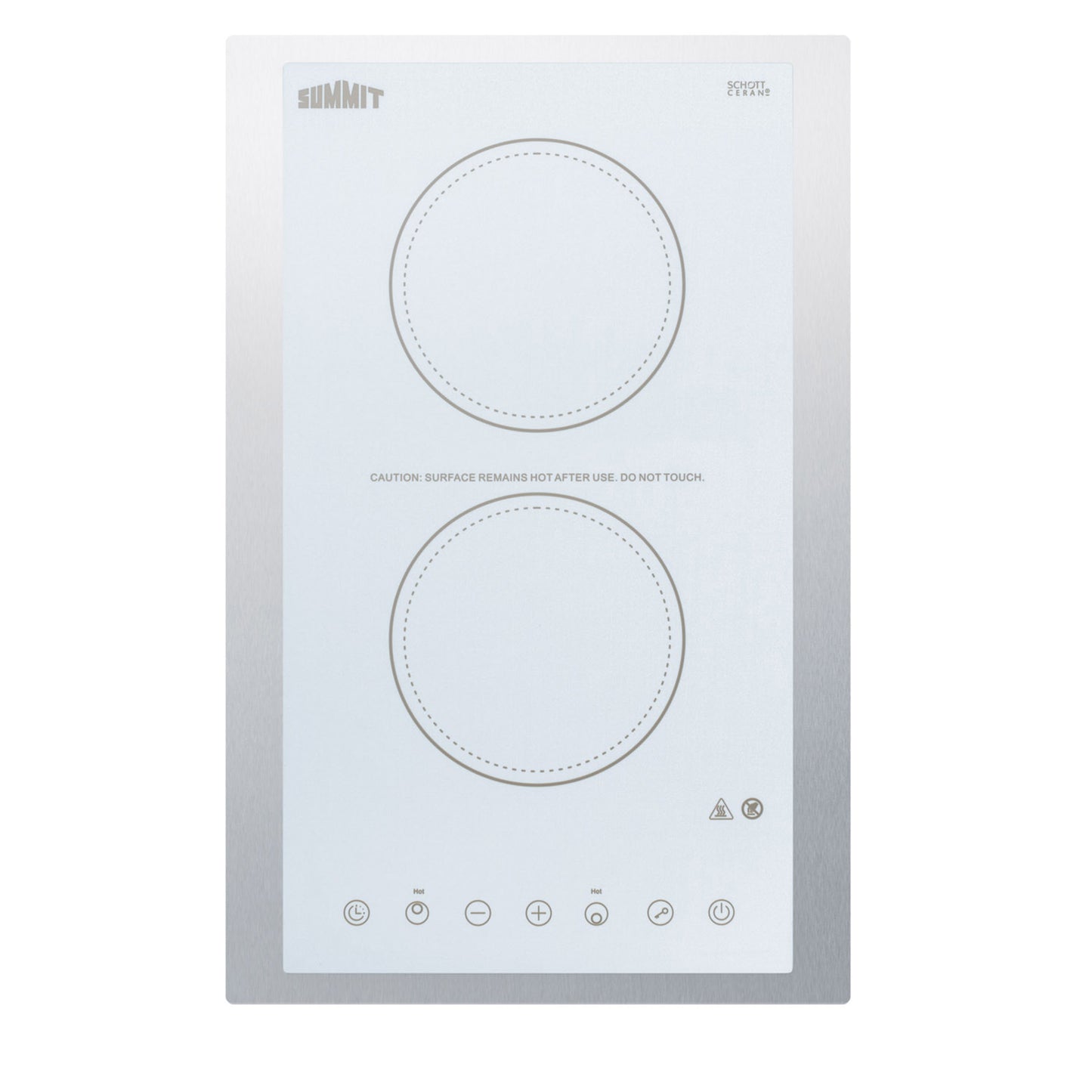 15" Wide 115V 2-Burner Radiant Cooktop