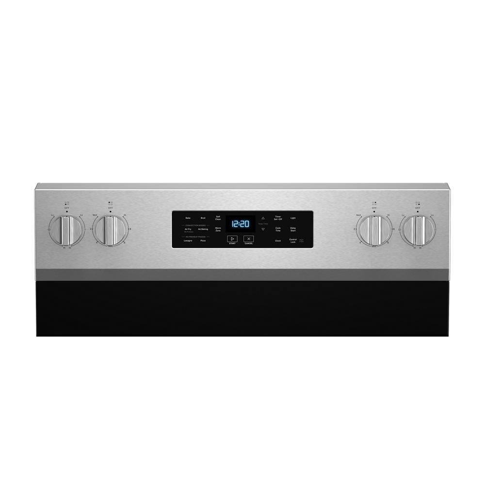 30-inch Energy Star Electric Range with Air Cooking Technology, No Preheat Air Fry and Air Baking and Self Clean