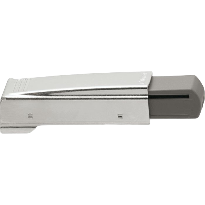 Metal soft-close cabinet hinge mechanism with polished finish for smooth and quiet home improvement applications