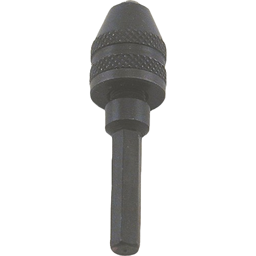 Black keyless drill chuck with 1/4 inch shank for tool accessories and power tool attachments under $50