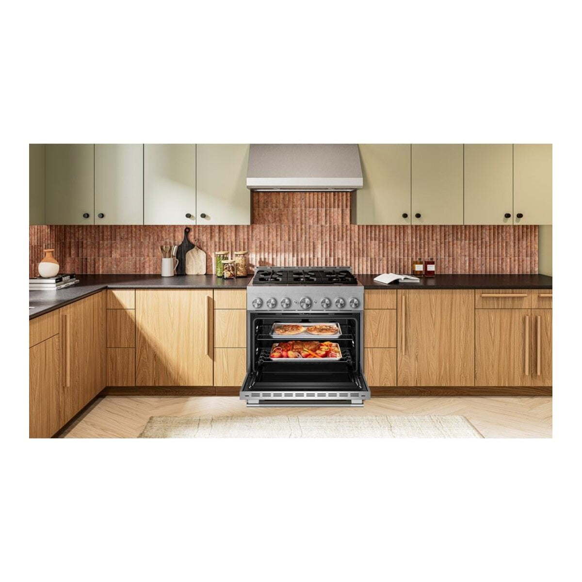 KitchenAid® 36-Inch 6 Burner Commercial-Style Gas Range with No Preheat Air Fry Mode