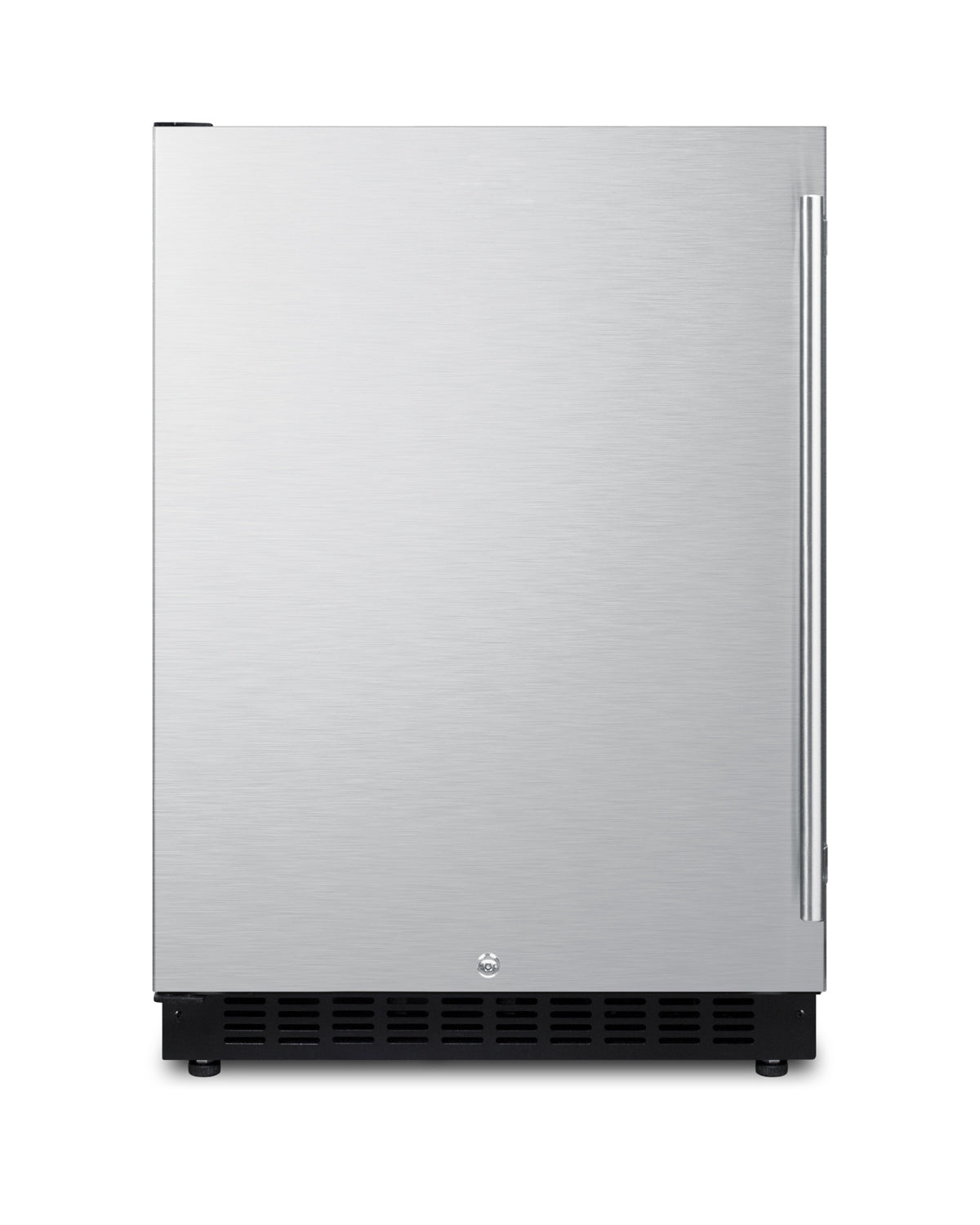 24-inch built-in stainless steel all-refrigerator with ADA compliance for kitchen and appliance collections