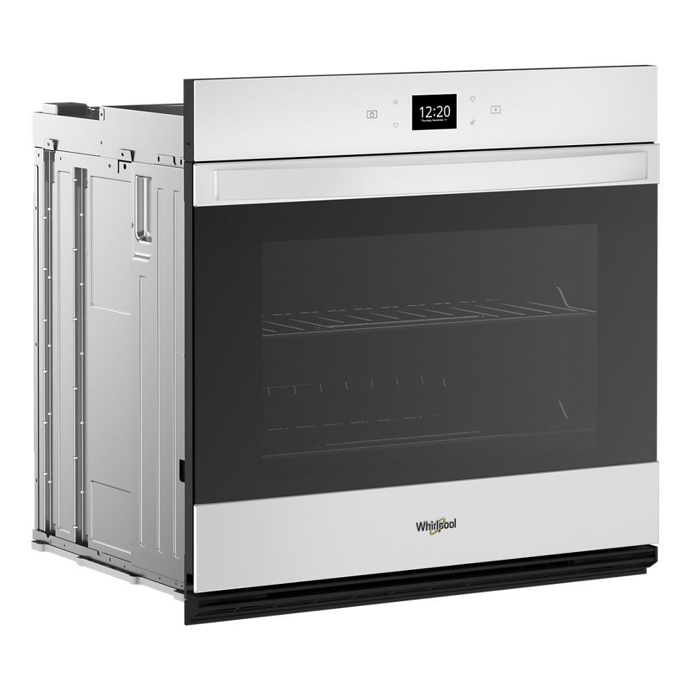 Stainless steel single wall oven with digital time display and large window in Wall Ovens and Kitchen & Kitchenware collections