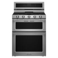 30-Inch 5 Burner Dual Fuel Double Oven Convection Range