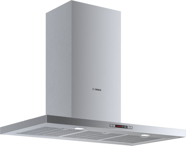 stainless steel 36-inch wall-mounted range hood with halogen lights and digital controls for kitchen appliances collections