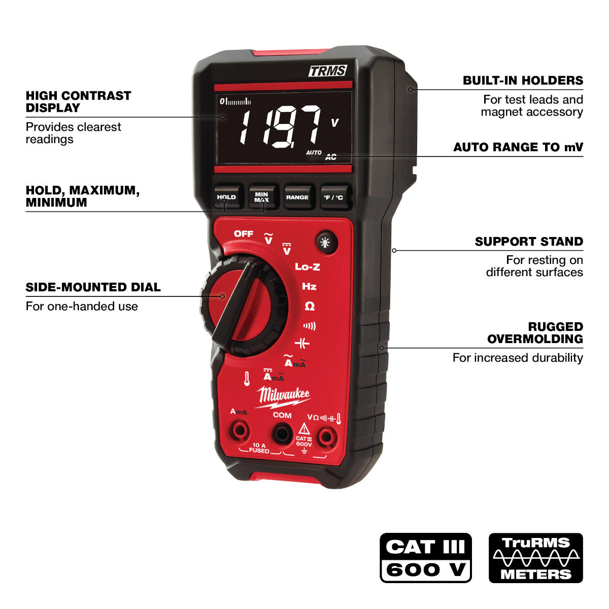 Milwaukee Digital Multimeter w/Lo-Z