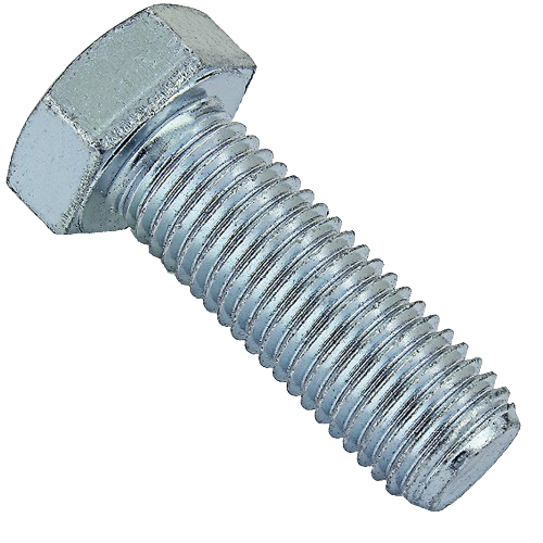 Steel hex head cap screw with 16mm thread, part of John Deere hardware in parts and lubricants under $50 collection