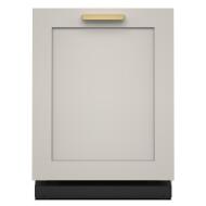 Built-in panel-ready dishwasher front with sleek handle, fitting modern kitchens in the KitchenAid and Appliances collection