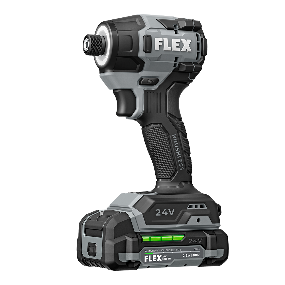 FLEX 24V 1/4" Hex Impact Driver Kit