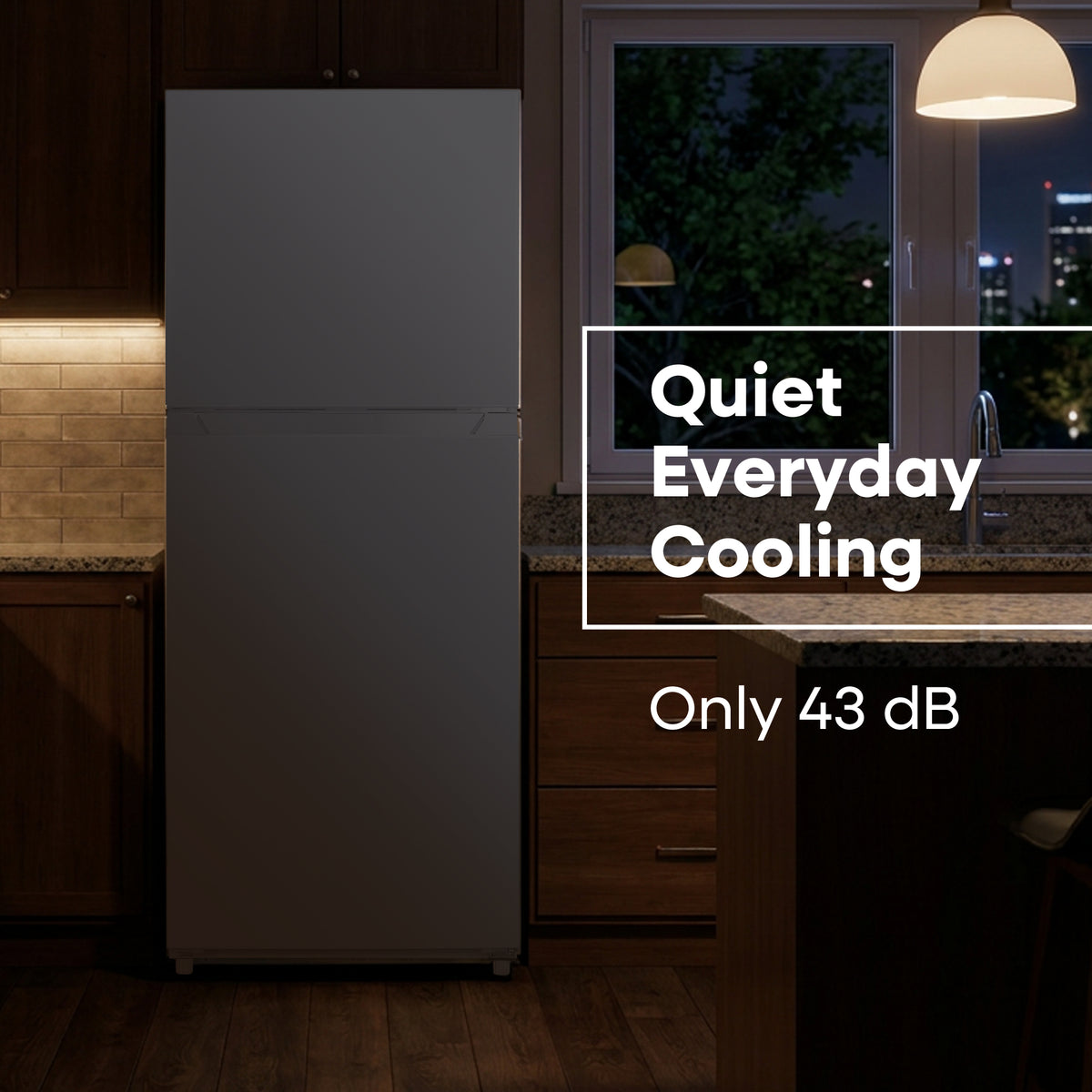 Element Electronics 10.1 cu. ft. Top Freezer Refrigerator - White, ENERGY STAR (ENR10TFGBW)