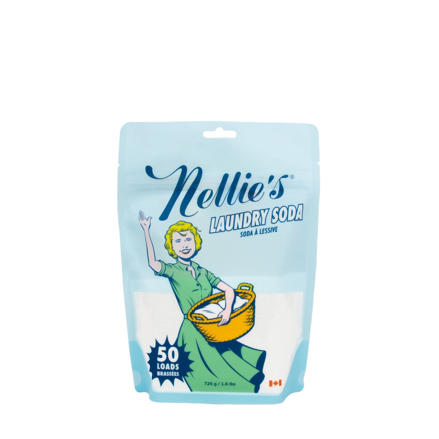 Resealable pouch of Nellie's Laundry Soda for 50 loads in cleaning and laundry supplies under $50 collections