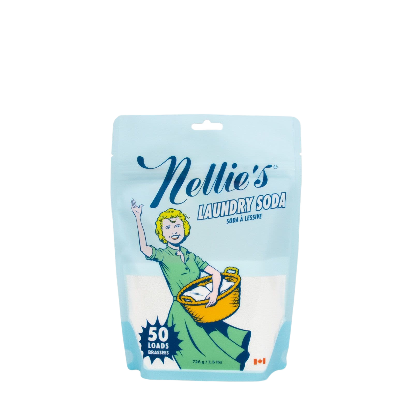 Resealable pouch of Nellie's Laundry Soda for 50 loads in cleaning and laundry supplies under $50 collections