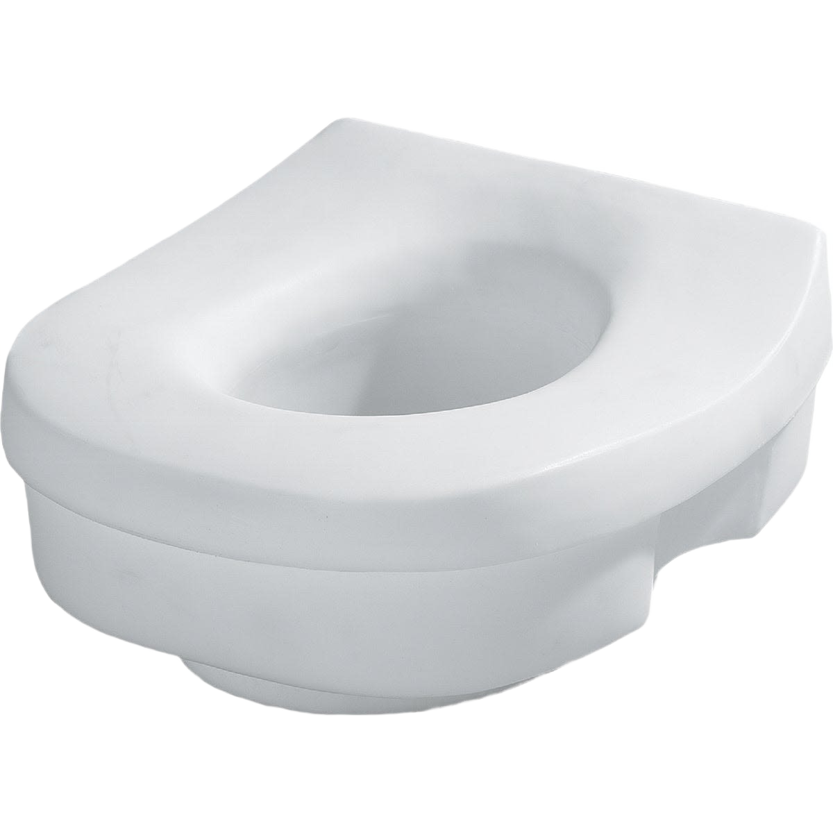 White elevated toilet seat riser for improved accessibility in bathroom and safety products under $50 collection