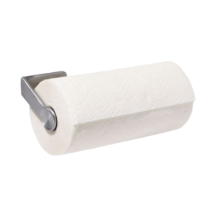 Wall-mounted stainless steel paper towel holder designed for kitchen storage and organization under $50