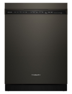 Black freestanding dishwasher with digital control panel and ProDry system, part of KitchenAid dishwashers and appliances collection