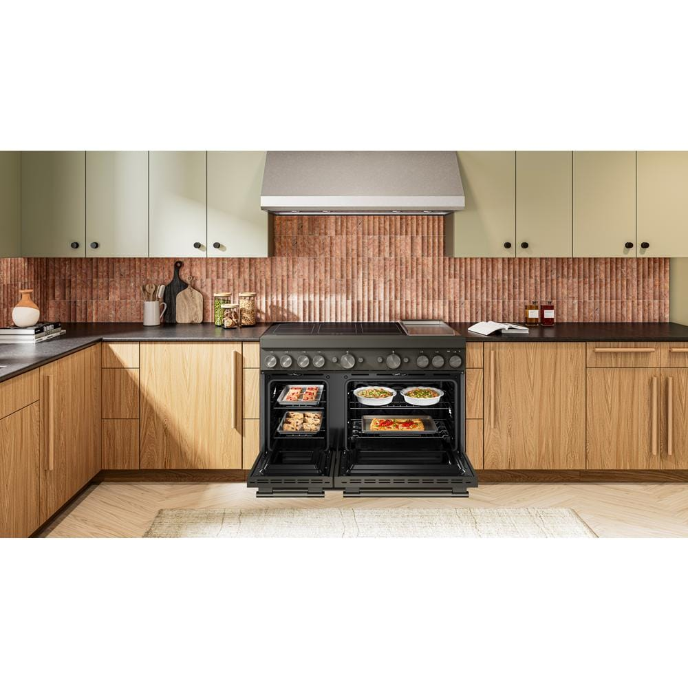 48-Inch 6-Element Induction Freestanding Commercial-Style Range with Griddle
