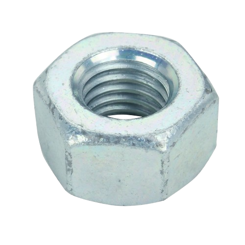 Hexagonal metal fastening nut with internal threading for use in tools and home improvement projects