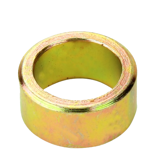 Cylindrical metal bushing with smooth inner surface for machinery use in tools and home improvement projects