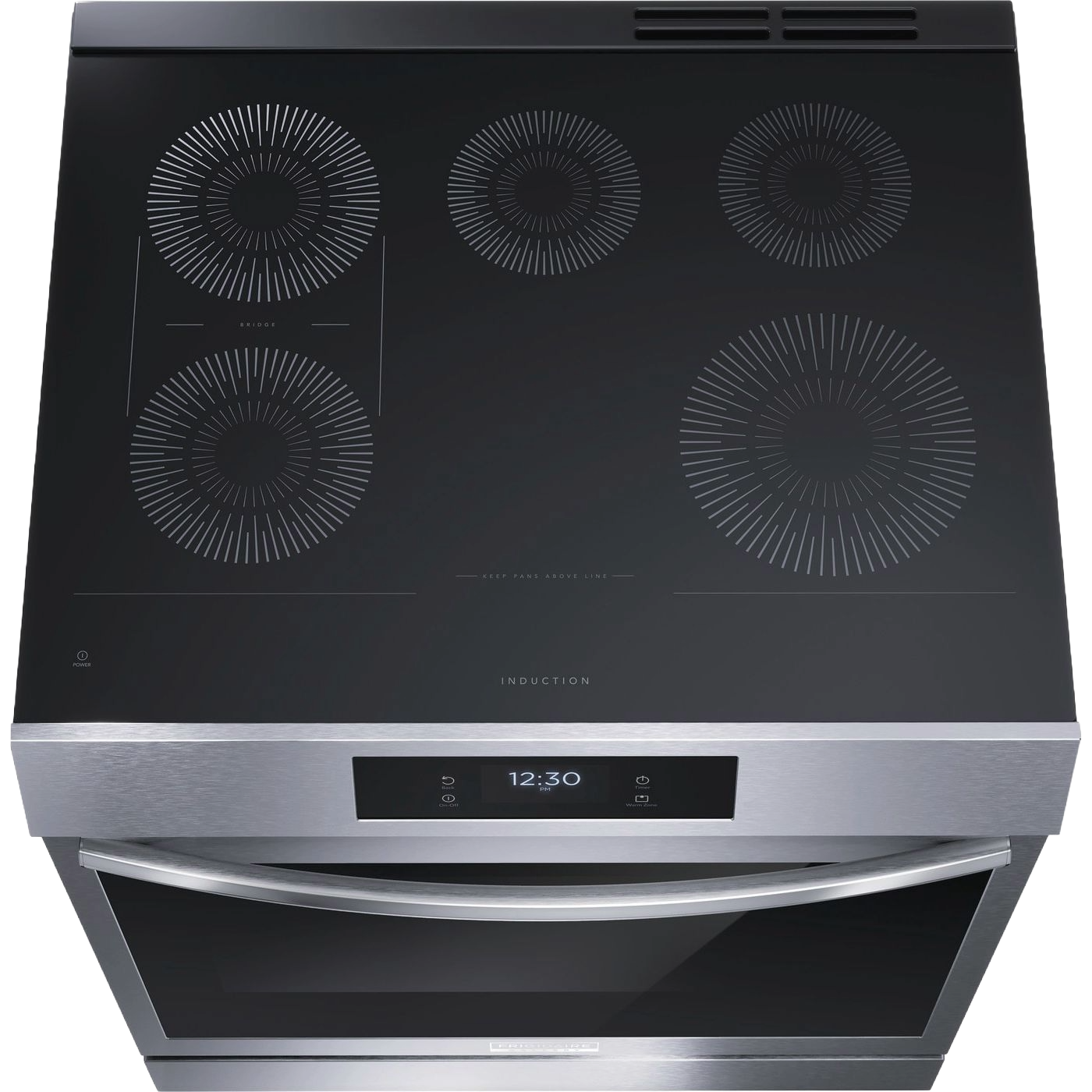 30" Front Control Induction Range with Total Convection