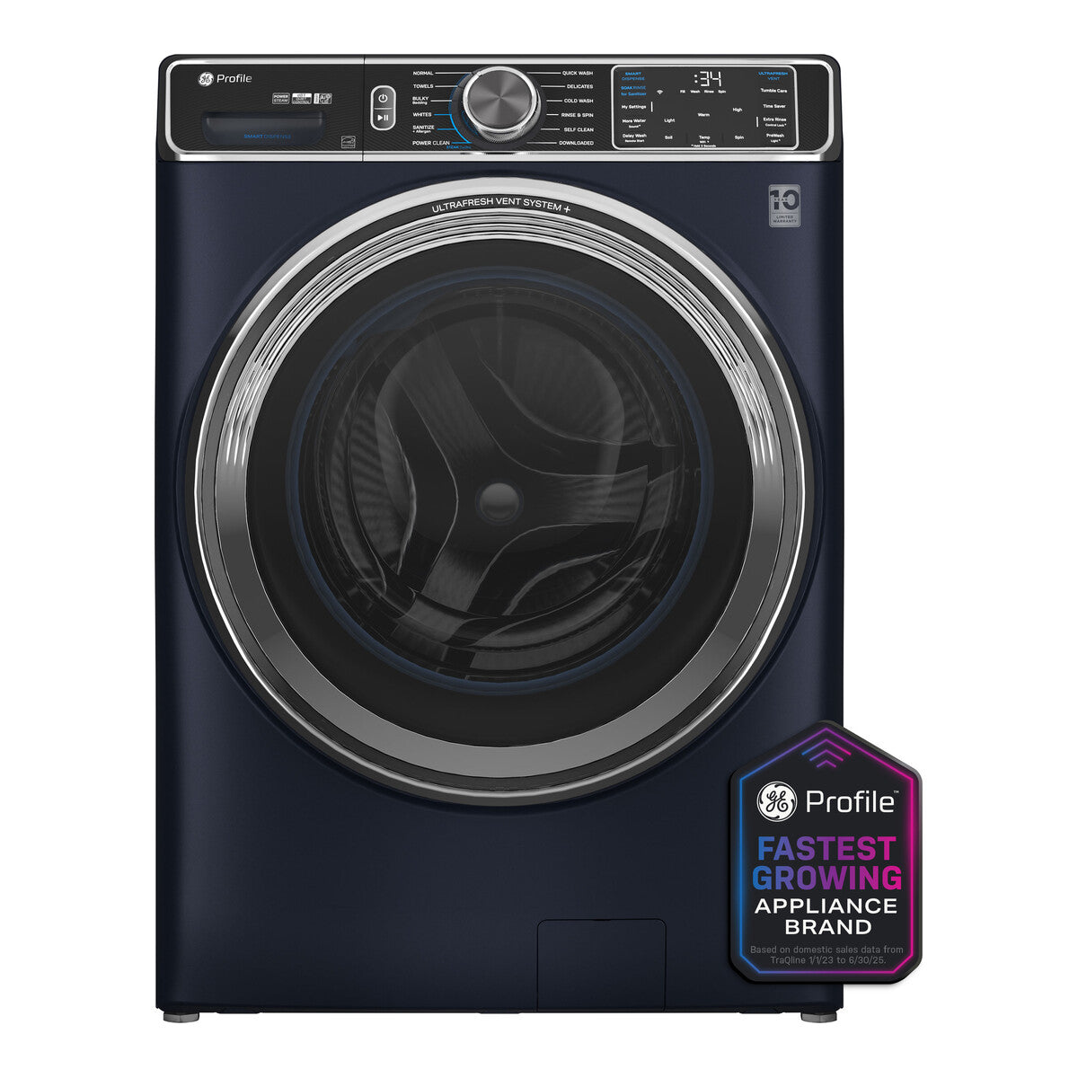 GE Profile™ 5.3 cu. ft. Capacity Smart Front Load ENERGY STAR® Washer with UltraFresh™ Vent System+ with OdorBlock™