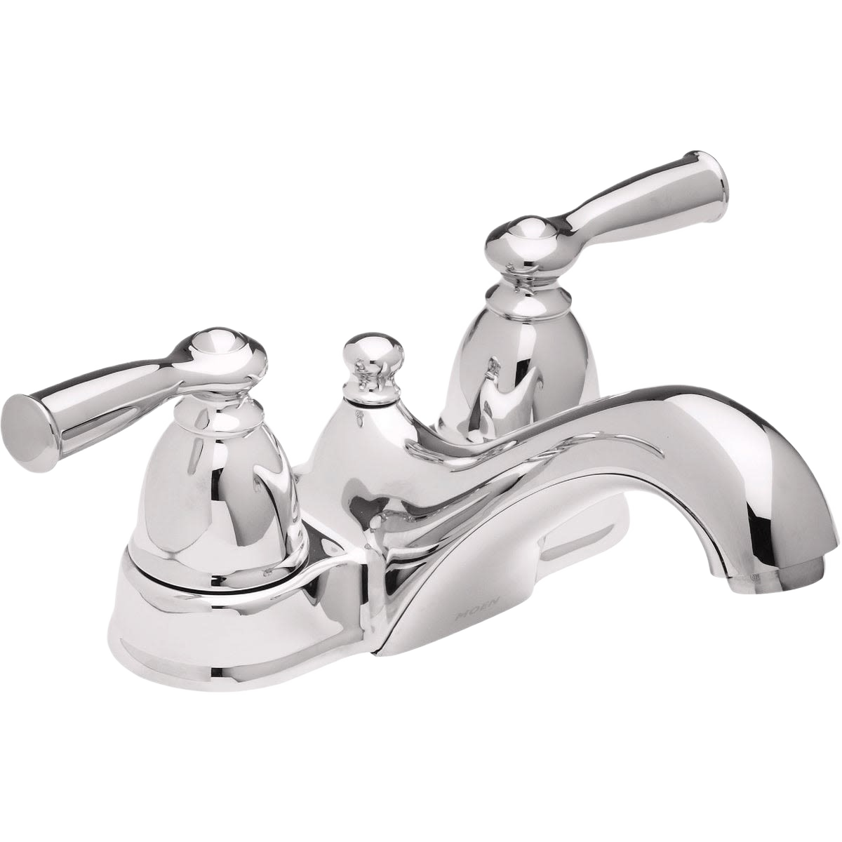 Chrome two-handle low arc bathroom faucet for plumbing and home improvement projects under $100
