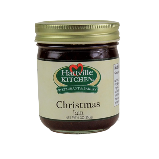 Hartville Kitchen Christmas Jam jar with gold lid in jams & jellies, under $25, and food & beverage collections