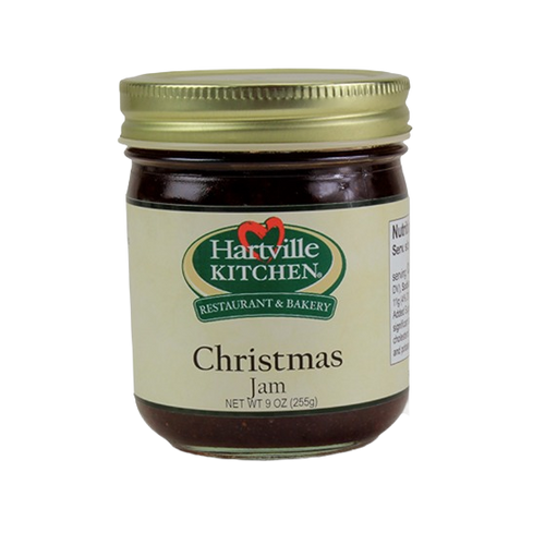 Hartville Kitchen Christmas Jam jar with gold lid in jams & jellies, under $25, and food & beverage collections