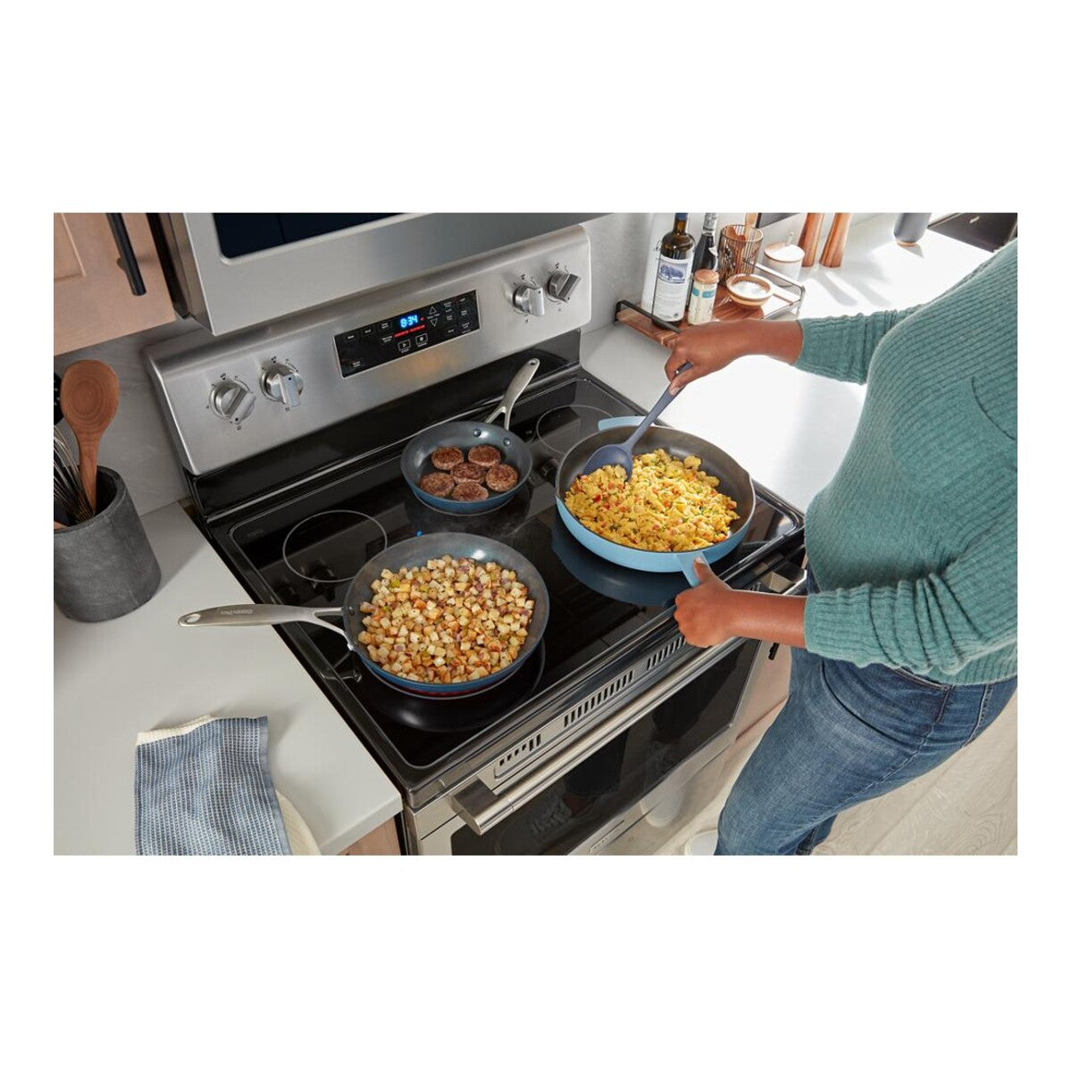 Maytag® 30-Inch Wide Freestanding Electric Range with Steam Clean - 5.3 cu. ft.